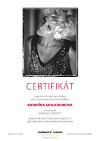 Certifikát Katarína Grajcaríková